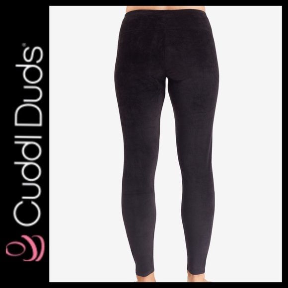 Cuddl Duds Double Plush Velour Leggings - Picture 7 of 10